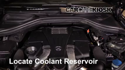 2013 Mercedes-Benz GL450 4.6L V8 Turbo Coolant (Antifreeze) Add Coolant